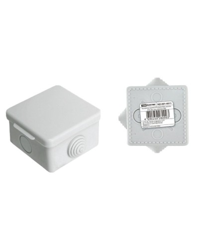Коробка ОП 65х65х50мм, крышка, IP54, 4вх (SQ1401-0511). Распаячная коробка. TDM ЕLECTRIC в Майкопе