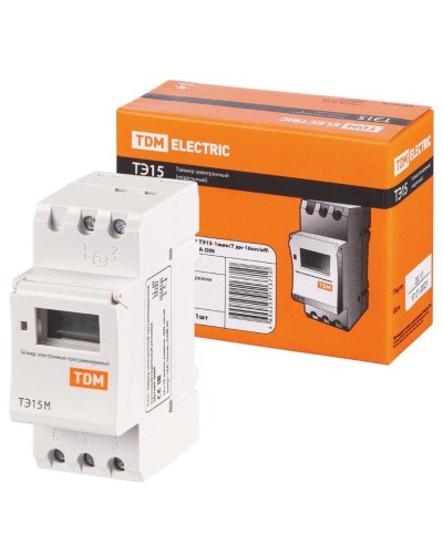 ТЭ15М-1мин/7дн-32on/off-30А-DIN TDM (SQ1503-0037). Таймер электронный. TDM ЕLECTRIC в Майкопе