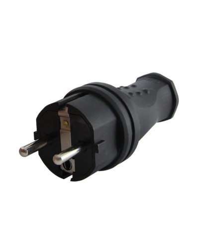 Вилка прямая 2Р+РЕ 16А 250В IP44 (SQ0612-0031). Вилка прямая каучук. TDM ЕLECTRIC в Майкопе