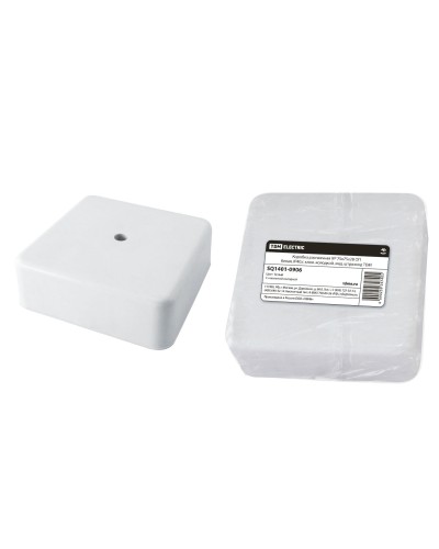 Коробка КР 75х75х28 ОП белая, IP40, с клеммной колодкой (SQ1401-0906). Распаячная коробка. TDM ЕLECTRIC в Майкопе