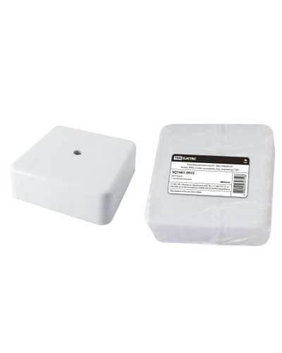 Коробка КР 100х100х44 ОП белая, IP40, с клеммной колодкой (SQ1401-0910). Распаячная коробка. TDM ЕLECTRIC в Майкопе