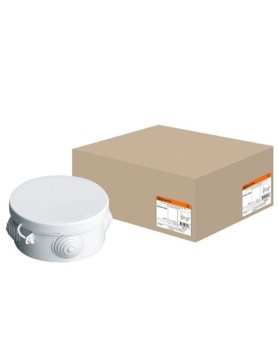 Коробка ОП D85х40мм, крышка, IP54, 4вх. (SQ1401-0102). Распаячная коробка. TDM ЕLECTRIC в Майкопе