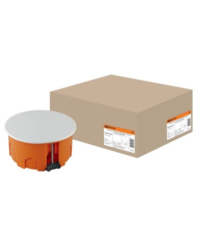 Распаячная коробка СП D80х40мм, крышка, пл. лапки, IP20, TDM (SQ1403-1025). Распаячная коробка СП. TDM ЕLECTRIC в Майкопе