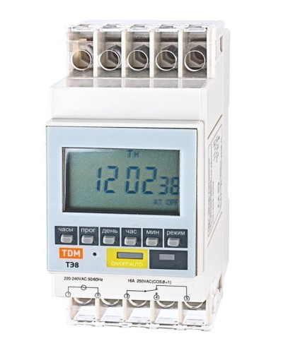 ТЭ8A-1мин/7дн-8on/off-16А-DIN TDM (SQ1503-0002). Таймер электронный. TDM ЕLECTRIC в Майкопе