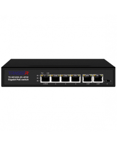 TR-NS1406-65-4POE. Коммутатор с PoE. Trassir в Майкопе
