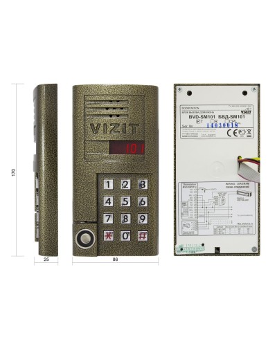 БВД-SM101T. Вызывная панель аудиодомофона. VIZIT в Майкопе