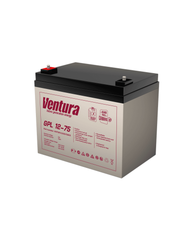 Ventura GPL 12-75. Аккумулятор герметичный свинцово-кислотный. Ventura в Майкопе