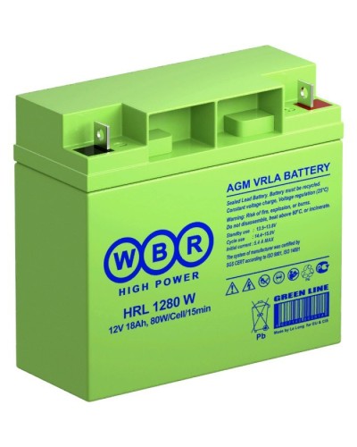 WBR HRL1280W. Аккумулятор герметичный свинцово-кислотный. WBR в Майкопе