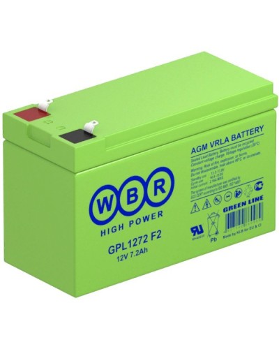 WBR GPL1272 F2. Аккумулятор герметичный свинцово-кислотный. WBR в Майкопе