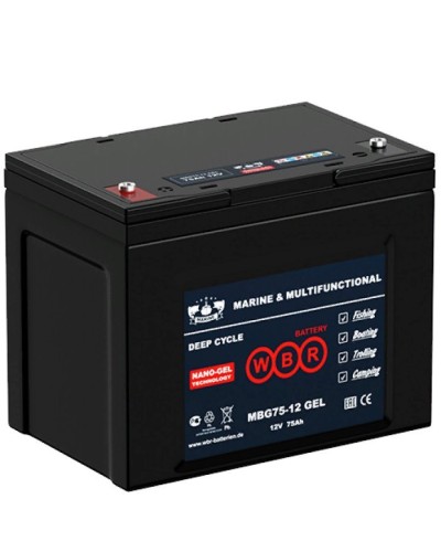 WBR MBG75-12. Аккумулятор герметичный свинцово-кислотный. WBR в Майкопе
