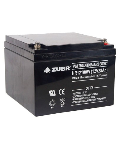 ZUBR HR 12100W (12V, 28Ah). Аккумулятор герметичный свинцово-кислотный. ZUBR в Майкопе