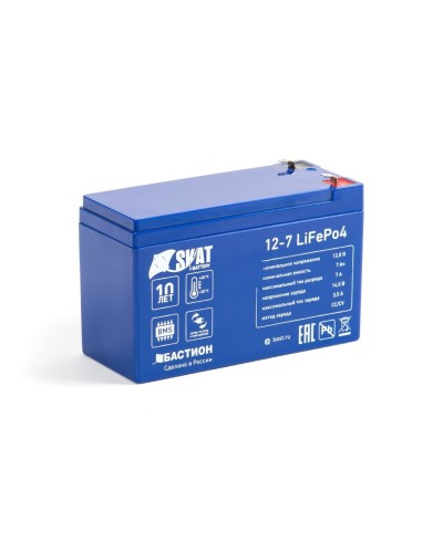 Skat i-Battery 12-7 LiFePo4 (645). Li-Ion аккумулятор. Бастион в Майкопе