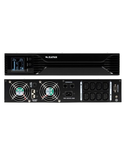 RAPAN-UPS 1000 RACK+2х9Ah (RAPAN-UPS 1000-RACK-IN-2х9-E) (8958). Бесперебойный источник питания. Бастион в Майкопе