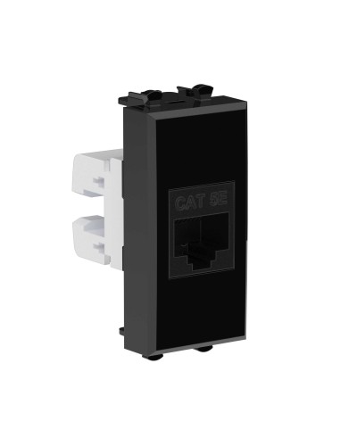 Розетка RJ-45, кат.5E, Avanti, 1 модуль, черный квадрат (4402661): Розетка компьютерная модульная в Майкопе
