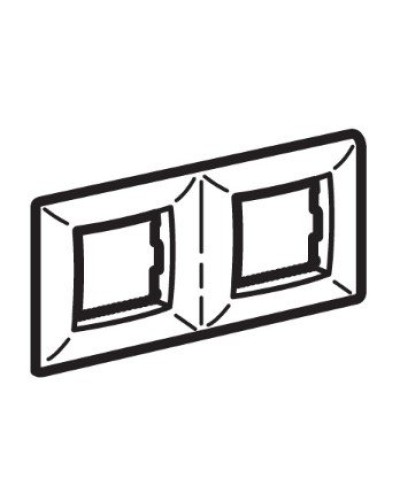 Рамка на 2+2 модуля (двухместная), слоновая кость (75012O): Рамка двухместная, Brava в Майкопе