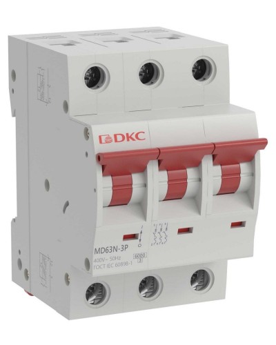 YON max MD63N 3P 16А 6кА C (MD63N-3PC16). Автоматический выключатель. ДКС в Майкопе