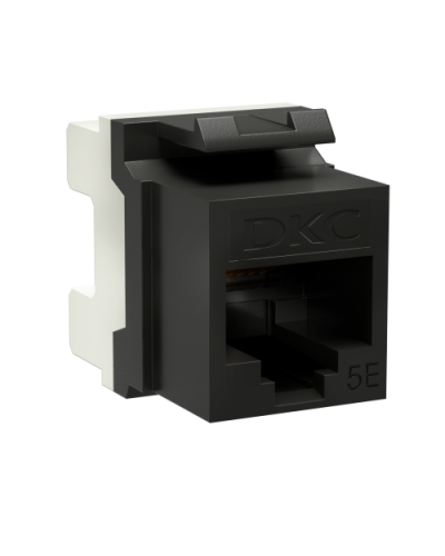 Модуль Keystone RJ45 CAT5E, 180 градусов, черный (RNK5EU180BK): Модуль неэкранированный в Майкопе
