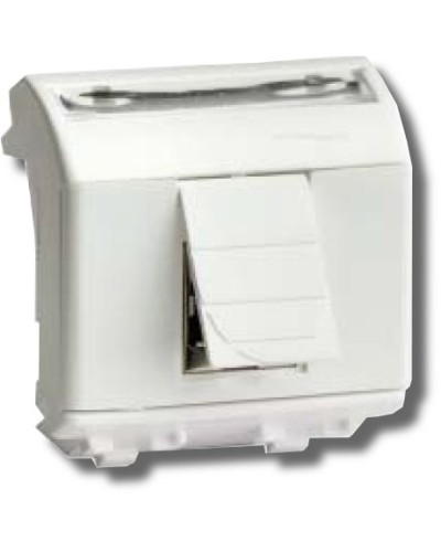 Розетка RJ-45 Brava 2 модуля белая (76450B): Розетка компьютерная с двумя разъёмами в Майкопе