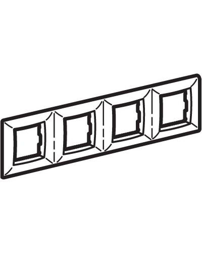 Рамка на 2+2+2+2 модуля (четырехместная), сл. кость (75014O): Рамка четырехместная, Brava в Майкопе