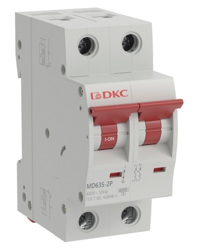 YON max MD63S 2P 6А 4,5кА C (MD63S-2PC6). Автоматический выключатель. ДКС в Майкопе