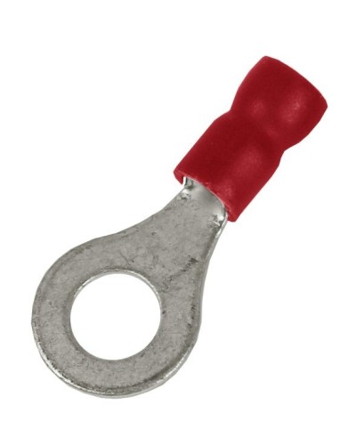 Наконечник НКИ 0,25-1,5 М5 (D5,3мм) с отверстием под винт (100 шт) (2A5P-EE-PVC). Наконечник с отверстием под винт и изолированным фланцем ПВХ. ДКС в Майкопе