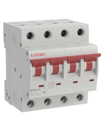 YON max MD63N 4P 20А 6кА C (MD63N-4PC20). Автоматический выключатель. ДКС в Майкопе