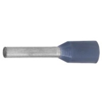 Наконечник-гильза НШВИ 0.75-08, серый (100 шт) (IF0.75-08GR). Наконечник-гильза с изолированным фланцем. ДКС