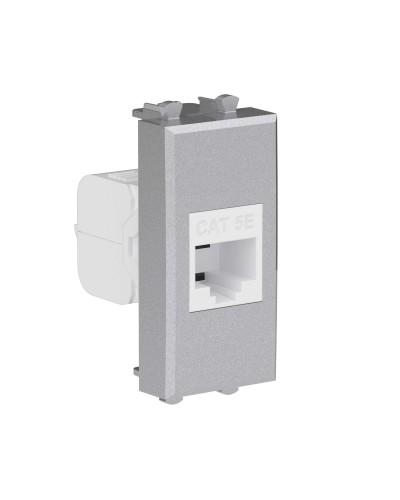 Розетка RJ-45, кат.5E, Avanti, 1 модуль, закаленная сталь (4404661): Розетка компьютерная модульная в Майкопе