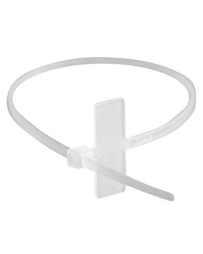 Хомут 2,5x110 белый (100шт) (252110SR-M): Хомут маркировочный, горизонтальная табличка под замком 20x9 в Майкопе