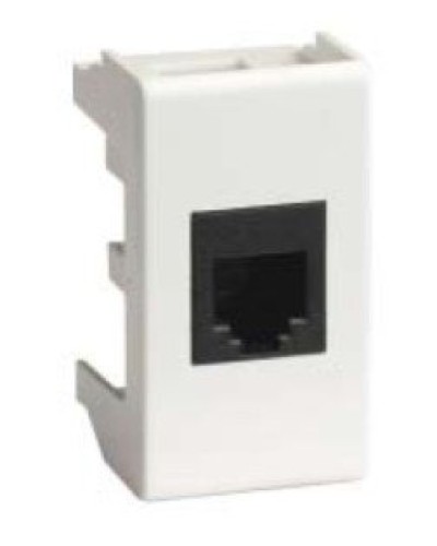 Розетка RJ-45 Viva 1 модуль белая (45038): Розетка компьютерная с одним разъёмом в Майкопе