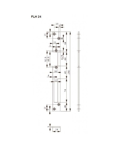 FLH24. Запорная планка длинная. dormakaba в Майкопе