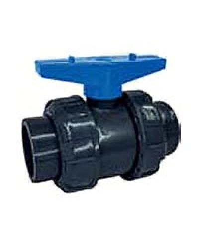 Ecoplast кран шаровый d25 (уплотнение TPV, остальное EPDM) с муфтовым окончанием (49447). Кран шаровый. Экопласт в Майкопе