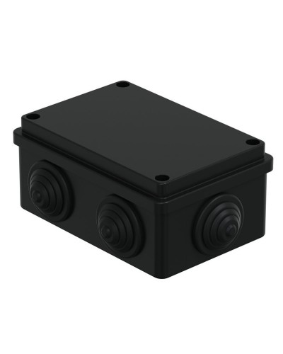 Коробка JBS120 120х80х50, 6 вых., IP55, черная (44008BL-1). Коробка монтажная. Экопласт в Майкопе