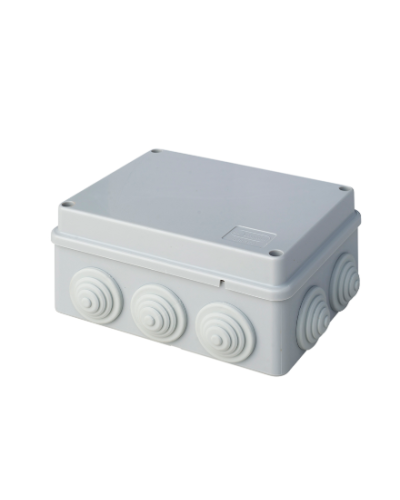 Коробка JBS150 150х110х70, 10 вых., 5P (1,5…6мм²) серая (43029HF-GR). Коробка монтажная, огнестойкая, без галогена. Экопласт в Майкопе