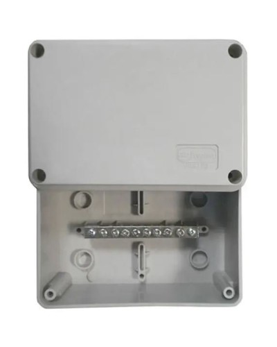 Коробка (КУП) JBS080 85х85х40, 6 вых, IP44 (44046KP): Коробка уравнивания потенциалов (КУП), 6х9мм, 8 зажимов в Майкопе