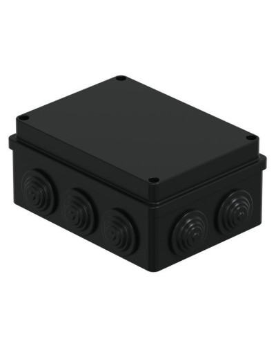 Коробка JBS150 150х110х70, 10 вых., IP55, черная (44009BL-1). Коробка монтажная. Экопласт в Майкопе