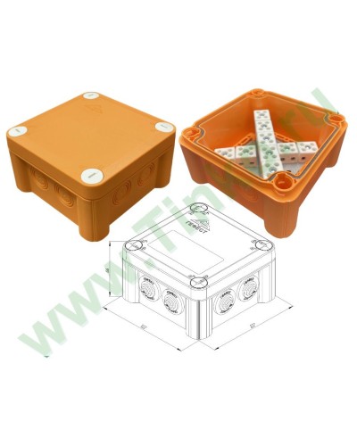 КМ-О-1212(П)(18к)-IP55: Коробка монтажная огнестойкая в Майкопе