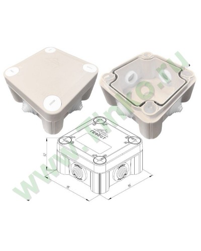 КМ-1010(П)-IP55. Коробка монтажная. Гефест в Майкопе