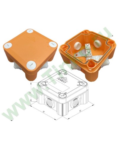 КМ-О-1010(П)(8к)-IP55: Коробка монтажная огнестойкая в Майкопе
