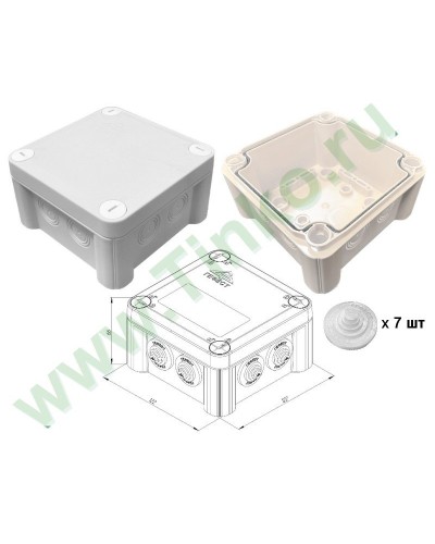 КМ-1212(П)-IP55. Коробка монтажная. Гефест в Майкопе