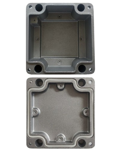 МКС Мороз, глухая, IP66/IP68, серый. Коробка коммутационная металлическая. Магнито-Контакт в Майкопе