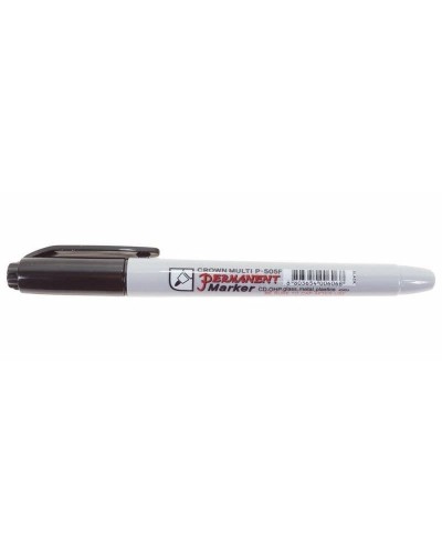 Маркер перманентный Crown «Multi Marker Super Slim» 1 мм, черный, пулевидный (08-8001): Ручка для маркировки в Майкопе