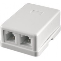 RJ-11-2 розетки, 2 выхода (6Р4С): Розетка