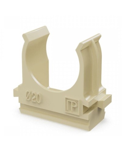 Крепёж-клипса для труб АБС-пластик сосна D20 (100 шт) (PR13.0049). Крепление для труб ПВХ. Промрукав в Майкопе