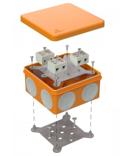 Коробка огнестойкая 100х100х50 (60-0300-FR10.0-6). Коробка огнестойкая для открытой установки. Промрукав в Майкопе