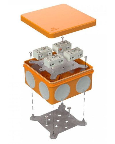Коробка огнестойкая 100х100х50 (60-0300-FR6.0-4-8-Р Е15-Е60). Коробка огнестойкая для открытой установки. Промрукав в Майкопе
