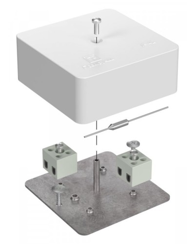 Коробка огнестойкая 75х75х30 (40-0450-FR1.5-4-П). Коробка огнестойкая для открытой установки. Промрукав в Майкопе