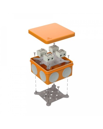 Коробка огнестойкая 100х100х50 (60-0300-FR10.0-8). Коробка огнестойкая для открытой установки. Промрукав в Майкопе