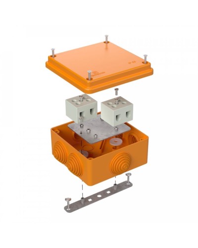 Коробка огнестойкая 100х100х50 для о/п (40-0300-FR10.0-4). Коробка огнестойкая для открытой установки. Промрукав в Майкопе