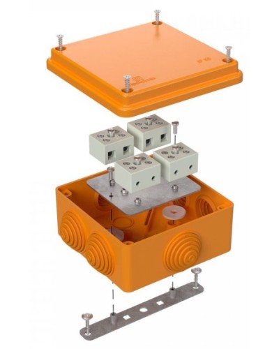 Коробка огнестойкая 100х100х50 для о/п (40-0300-FR2.5-8). Коробка огнестойкая для открытой установки. Промрукав в Майкопе